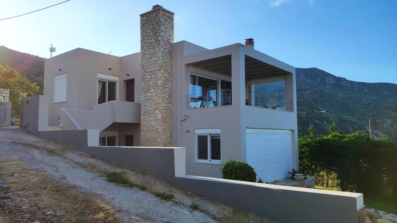 Villa With Aegean Views Akhladherí 외부 사진