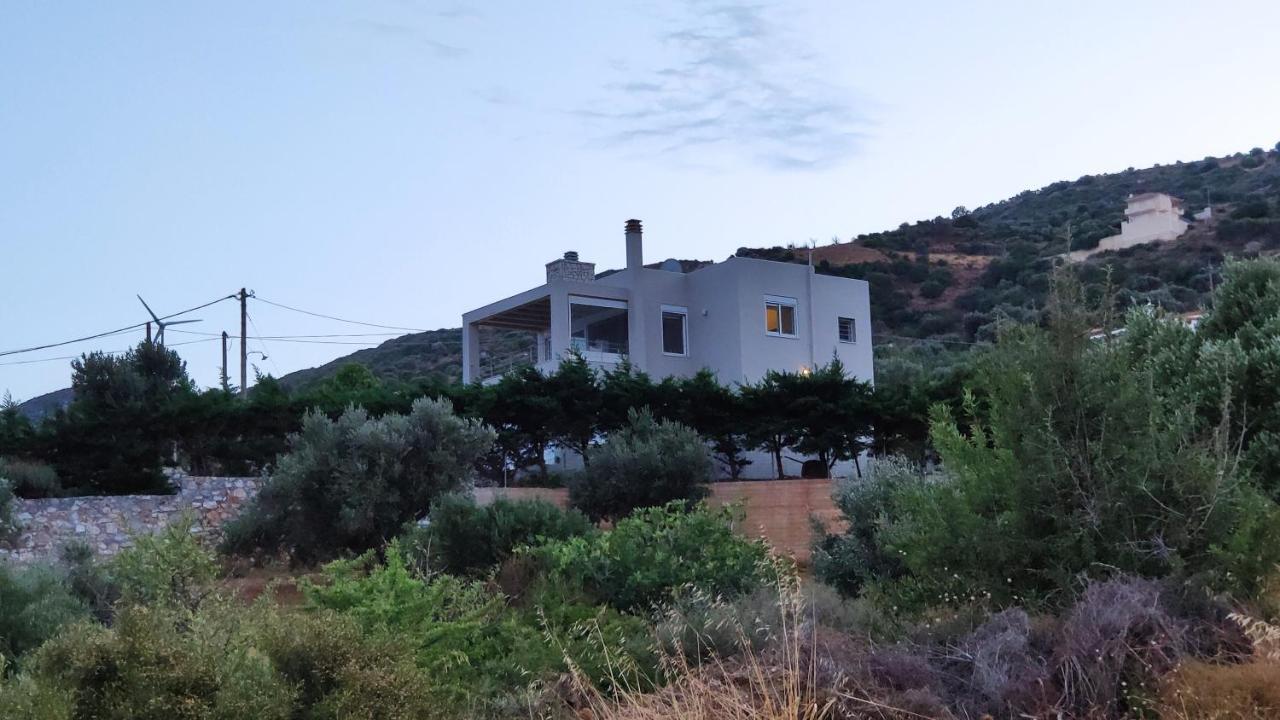 Villa With Aegean Views Akhladherí 외부 사진