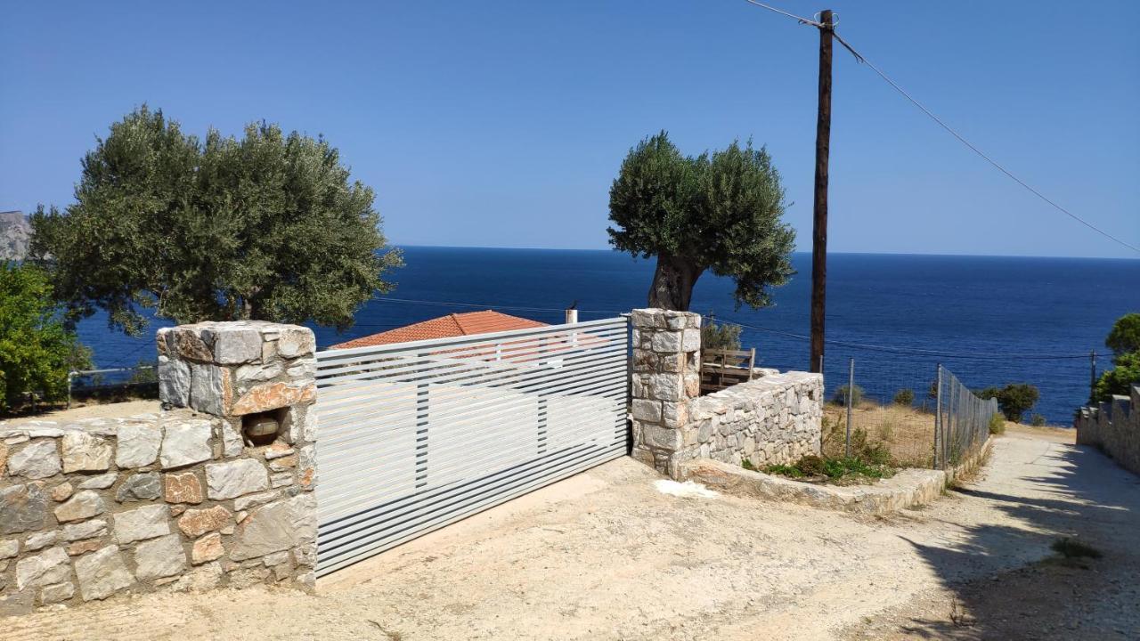 Villa With Aegean Views Akhladherí 외부 사진