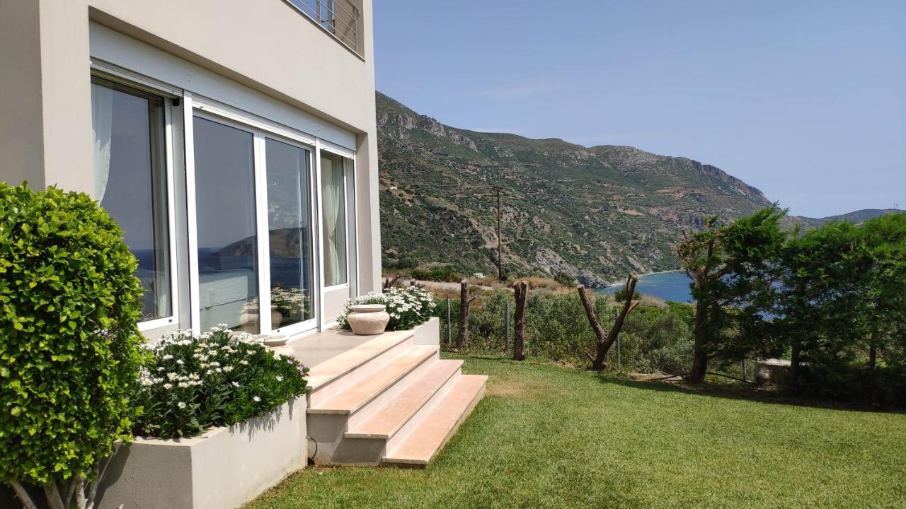 Villa With Aegean Views Akhladherí 외부 사진