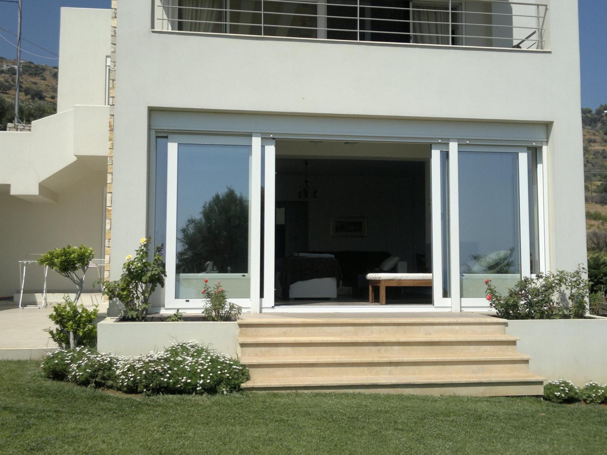 Villa With Aegean Views Akhladherí 외부 사진